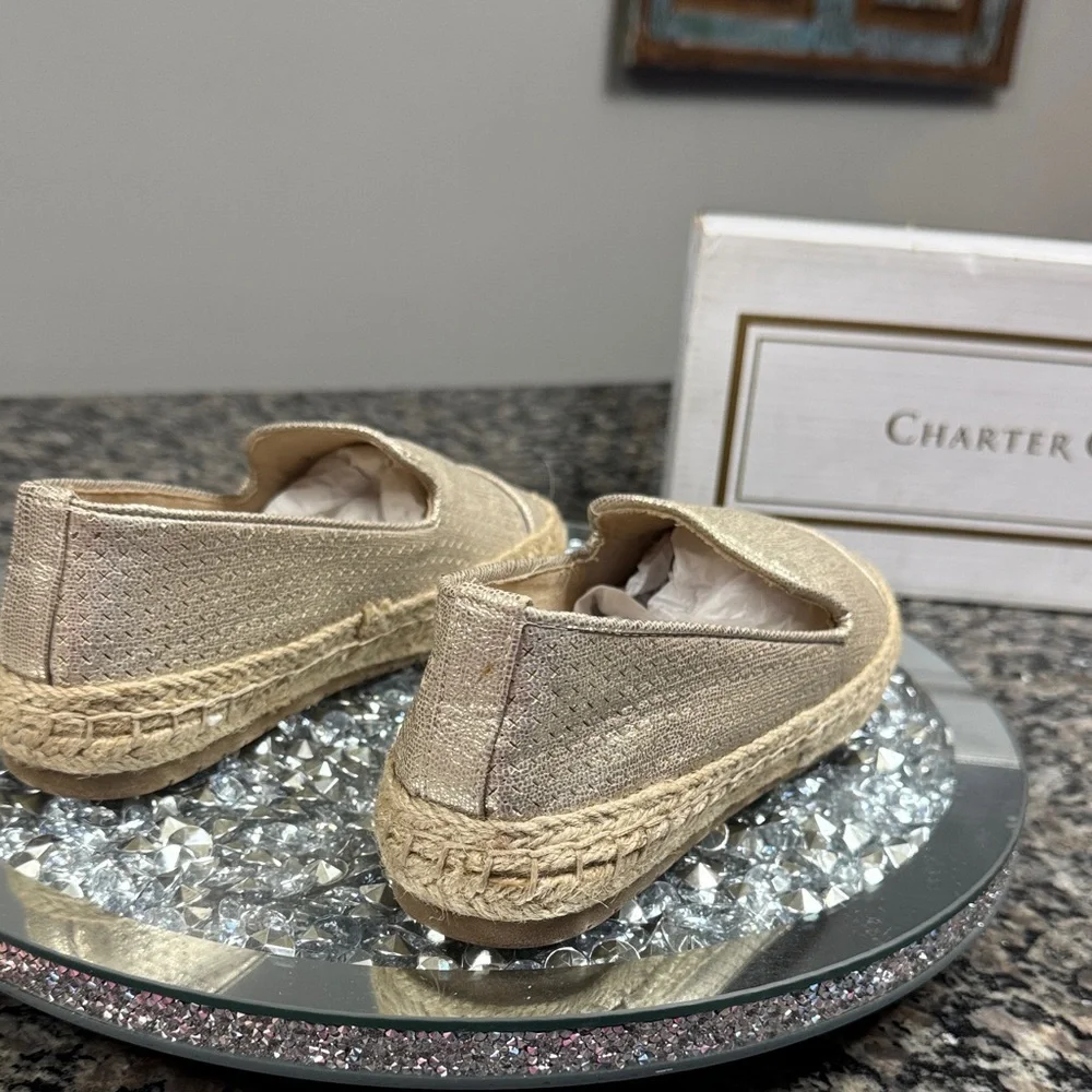 Charter Club Women's Metallic Espadrilles 5.5 NEW